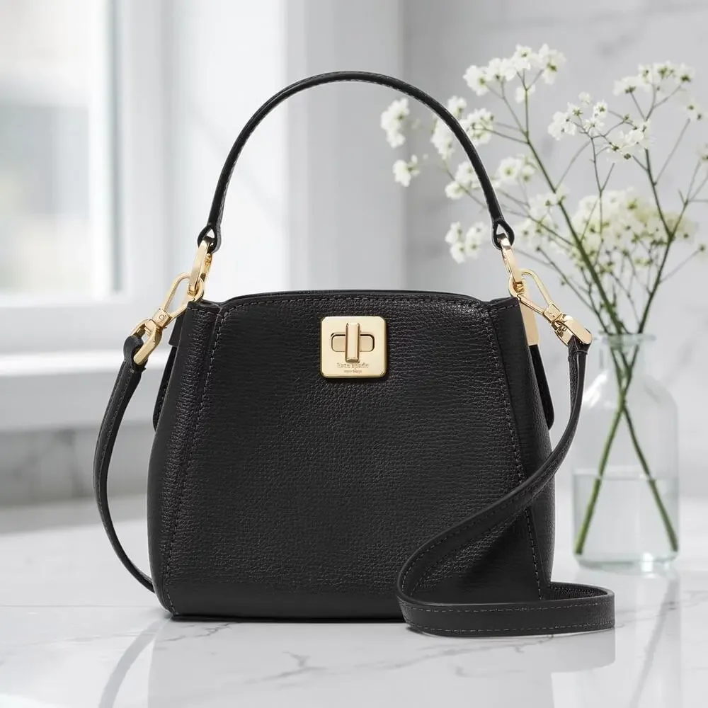 Kate Spade Phoebe Mini Top Handle Crossbody Bag Black KI924 Leather Purse NWT